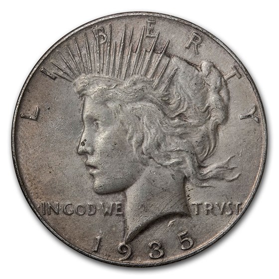 1935 Peace Dollar VG-VF 1935 Peace Dollar VG-VF